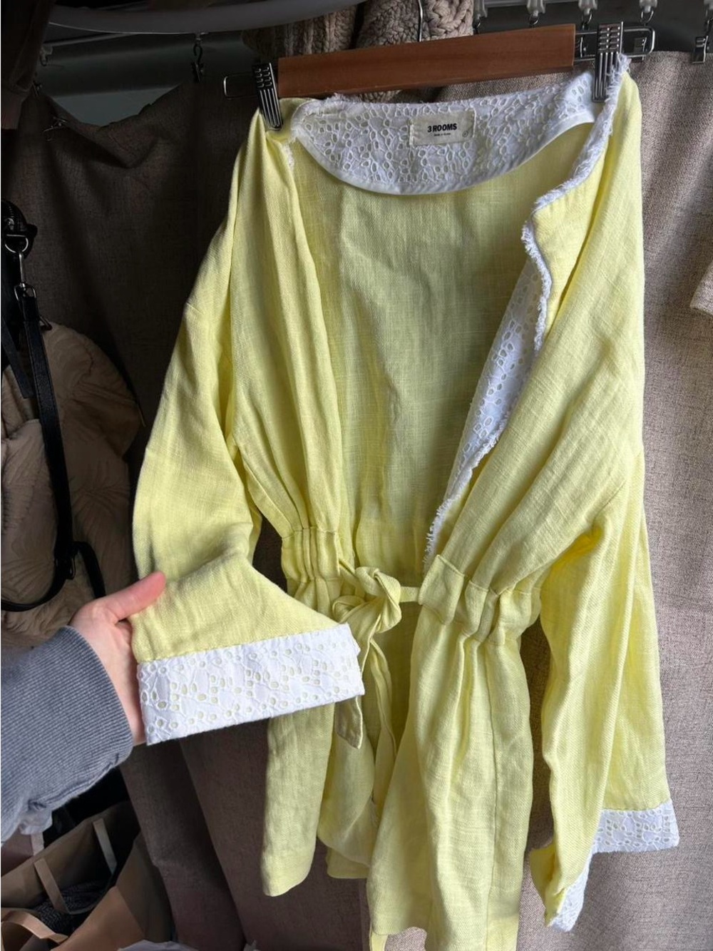 Pastel yellow blouse